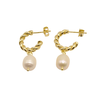 Helix Pearl Hoops