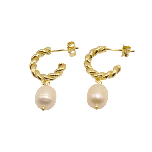 Helix Pearl Hoops
