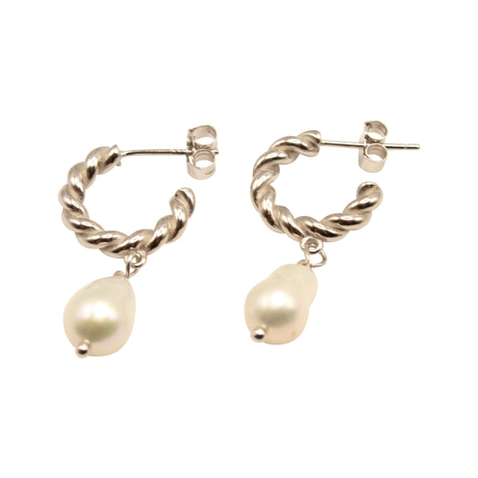 Helix Pearl Hoops