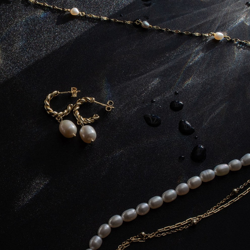 Helix Pearl Hoops